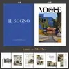 Ins Celebridade da Internet Revista Livro Adereços de Fotografia Fundo de Fotografia de Livro Inglês Cartão de Decoração Suave Capa Europeia e Americana Revista
