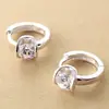 Brincos de ferradura para joias transfronteiriças Moda europeia e americana feminina fivela de orelha com diamante único brincos pequenos de argola com zircônia de diamante flash atacado entrega