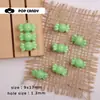 Cadena de Caramelos Cuadrados de Colores para Teléfono Móvil, Joyería, Pulsera, Hecho a Mano, Cuentas DIY, Bolsa de Cuentas Sueltas, Collar Colgante, Accesorios de Joyería para el Cabello