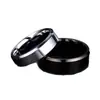 Anillo de Acero Inoxidable para Hombre, Estilo Europeo y Americano Acabado Mate, Anillo Sencillo de Acero de Titanio, 8 mm de Ancho, Banda Personalizable que No se Desvanece