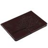 Adequado para Ipad Pro11 capa de celular de couro com relevo fashion porta-cartão de ar mini2345 com porta-caneta plana