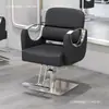 Sillón de Barbería Sillón de Peluquería Profesional para Salón de Peluquería Reposabrazos de Acero Inoxidable Elevable Giratorio Sillón de Corte de Pelo Sillón de Peluquería