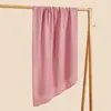 Manta Envolvente para Bebé de Color Sólido de Algodón de Bambú, Popular en Venta Transfronteriza, Estilo Primavera y Verano, Manta Envolvente para Recién Nacidos, Adecuada para Cunas y Cochecitos