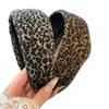 Diadema Ancha con Estampado de Leopardo Retro para Mujer, Moda de Cabeza Alta con Calavera, Accesorio para el Cabello Versátil de Uso Diario de Alta Gama, Ropa Exterior Diaria