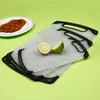 Tabla de cortar con patrón de mármol en stock, juego de tres piezas, tabla de cortar de plástico antideslizante para uso doméstico, tabla de cortar para frutas y verduras