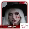 2025 Novos Adesivos de Tatuagem de Halloween Transfronteiriços Adesivos de Cicatriz para Rosto à Prova d'Água Adesivos de Cicatriz Engraçados de Terror de Halloween