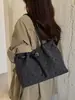 Bolso de Rayas y Lunares para Mujer, Nuevo Estilo Otoño, Bolso de Hombro Ligero para Viajar, Bolso Tote Casual de Gran Capacidad, Tela Oxford