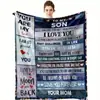 Amor transfronteiriço mensagem família cobertor de flanela verão ar condicionado cobertor venda quente outono e inverno cochilo impressão cobertor