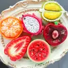 Juguetes de Comida de Resina de Fruta Realista 3D Fresa Sandía Pegamento de Crema Accesorios para Fundas de Teléfono Pasadores Adornos Creativos Lindos