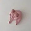 Versión Coreana Ins Otoño e Invierno Nuevo Gorro de Bebé con Protección para las Orejas Cálido a Prueba de Frío Cómodo Gorro Doble de Bola para Bebé Moderno