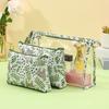 Bolsa Cosmética Impermeável Transparente de PVC Conjunto de Três Peças Viagem Portátil Bolsa de Armazenamento para Lavagem Bolsa Clutch Multiuso