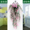 Plantas Verdes de Simulación Plantas Falsas Enredaderas de Flores Falsas Plantas Trepadoras Flores de Plástico Colgante de Pared Decoración de Pared Cubierta de Techo para Interiores