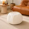 Puff Armazenamento de Couro Estilo Boêmio, Banco Armazenamento Vintage, Enchimento para Roupas Velhas, Caixa de Armazenamento para Capa de Sofá de Sala de Estar Quarto