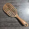 Peine de costilla de macarrón, peine de peluquería para estudiantes, peine de peinado esponjoso con masaje, peine hueco antiestático, portátil para uso doméstico
