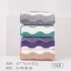 Toalha Colorida Ondulada Novo Estilo, Espessa, Absorvente, Fleece de Coral que Não Solta Fiapos, Toalha de Rosto Doméstica Macia para Secar Cabelo
