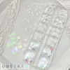 Decorações de Arte de Unhas com Lantejoulas de Flocos de Neve de Natal, Item Quente de Celebridade da Internet, Glitter Fino Ultraleve, Acessórios de Natal DIY de Luxo Iridescentes