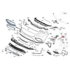 1188857103 1188857203 Es Adecuado para Mercedes-Benz Cla 2014-2025 Tira Decorativa del Parachoques Delantero..