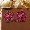 Brincos, Presilhas de Cabelo, Broches, Flores para Sapatos, Acessórios de Fivela para Sapatos Tendências Personalizados DIY Vazados de Flor de Camada Dupla de Luxo Leve Estilo Coreano