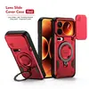 Capa Protetora Anti-Queda com Anel Sky Ring e Janela Deslizante para Xiaomi 17Promax Xiaomi Poco M8Pro com Suporte