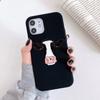 Funda de teléfono iPhone 15 linda animal alpaca cerdo alpaca