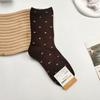 Calcetines de Algodón para Mujer con Lazo de Encaje Calcetines Coreanos Calcetines de Algodón de Cintura Media Kiki Otoño Nuevo Estilo Preppy Ins Calcetines de Niña