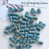 Cuentas de cerámica diy material para abalorios accesorios cuentas sueltas bambú estudiante femenina niños pulsera tejida collar cuentas bambú