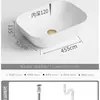 Maotao Colorido Simple Lavabo de Mesa Hogareño Baño Lavabo Cerámico Balcón Apartamento Pequeño Lavabo Artístico Lavabo