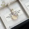 Colgante de Piedra Ojo de Gato con Cierre de Paz para Mujer, Collar de Calcedonia con Cierre Ruyi Multicolor, Nuevos Accesorios de Estilo Chino Nacional, Suministro Mayorista para Transmisión en Vivo