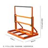 Sitio de decoración carrito de vidrio estante de transporte ruedas universales carrito de manejo logística carretilla de mano plana de cuatro ruedas empujar tirar
