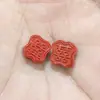 Suministrado directamente por el fabricante: Accesorios para Abanico de Moneda con Patrón de Nube de Cinabrio de Bajo Contenido, Cuentas Decorativas, Separadores Perforados Hechos a Mano, Mayoreo