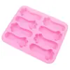 En stock al por mayor molde de galleta de pata de gato de 8 piezas molde de yeso para aromaterapia molde de silicona para chocolate mordedor de bebé trabajador