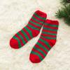 Calcetines de invierno forro polar coral calcetines de navidad niños santa claus hogar cálidos calcetines de piso alce caricatura calcetines para dormir