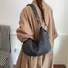 Bolsa de Ombro Estampa Estrela Leopardo Vintage, Novo Estilo Outono, Versátil para o Dia a Dia, Grande Capacidade, Bolsa de Mão para Estudantes