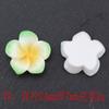 Impressão em duas cores sola grossa frangipani fazendo DIY capa de celular gel creme decoração de corda de grampo de cabelo fivela de sapatos com furo
