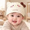 Turbante de Bebé para Primavera y Otoño Gato Lindo Sombrero Protector de Fontanela para Recién Nacidos Sombrero de Bebé Transpirable para Niños y Niñas Meses Pequeños