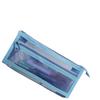 Estuche de malla transparente estereoscópica de doble capa, especial para exámenes, de gran capacidad, ideal para estudiantes.