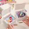 Caja Pequeña Blanca Pura con Tapa abatible para Tarjetas, Caja de Almacenamiento My Little Pony, Organizador de Escritorio a Prueba de Polvo Estilo Ins