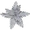 Flores de Natal 35cm, Flores Artificiais, Pó Dourado, Decorações de Árvore de Natal, Decorações de Natal para Casa e Festa, Acessórios para Guirlanda Artificial