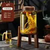 Garrafa de Vinho Especial para Infusão de Vinho, Garrafa de Vinho Selada de Alta Qualidade com Torneira, Garrafão de Vinho de Ginseng 5kg, Garrafão de Vinho, Recipiente de Barril de Vinho