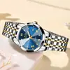 Reloj de Cuarzo Lige/Lige Multifuncional a la Moda, Resistente al Agua, para Parejas, Hombres y Mujeres