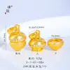 Accesorios DIY de la Tienda de Oro Puzuo, Mismo Estilo que la Joyería Chapada en Oro, Colgante de Piña Sunflower con Diamantes Cepillados, Elegante y a la Moda para Mujeres