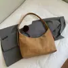 Bolso de Hombro Único Versátil Estilo Coreano para Mujer Bolso Tote Retro de Moda de Gama Alta Gran Capacidad Mate para Viajes Cotidianos Bolso de Axila