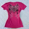 Transfronterizo Europeo y Americano Nuevo Verano Mujer Y2K Ajustado Camiseta Estampada Top Tubo Moda Chica Caliente Retro Ins Venta al por Mayor