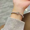Anillo Europeo y Americano Estilo Ins de Alta Gama con Personalidad, Pulsera de Acero de Titanio Empalmada para Hombres y Mujeres, Tendencia de Joyería Plateada Punk de Nicho
