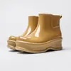 Zapatos de Lluvia Transfronterizos que Aumentan la Altura para Mujer, Suela Suave, Cómodos, Versátiles, Zapatos de Agua, Coreanos, Dopamina, de Goma Antideslizante para Mujer