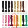 Tendencia Cuerda de Color para Rastas de Seda de Alta Temperatura Trenza de Cabello de un Solo Color Peluca de Rastas Trenzas Jumbo para Niños Cabello