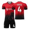 Jersey Rojo Edición Especial del Liverpool No. 11 Salah 4 Van Dijk 20 Jota Conjunto de Uniforme de Fútbol Infantil para Hombre
