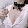 Encaje Encaje Cuello Lazo Lindo Collar de Joyería para Mujer Fotografía Salir Temperamento Súper Hada Campana en el Cuello