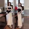 Traje de Verano para Mujer, Nuevo Traje de Dos Piezas de Encaje de Alta Gama Estilo Chinoiserie + Falda Casual de Corte A