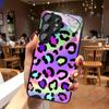 Adequado para Capa de Celular Samsung A16 A72 S25Ultra Estampa de Leopardo S26 Vidro A32 Capa Protetora S23 Cor Degradê A56